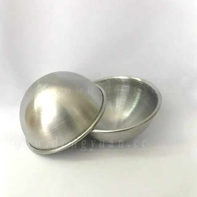75mm Brushed Stainless Steel Press Soap Molds Cheap Bath Bomb Mold/Spa Bath Bombs Gift Set 1