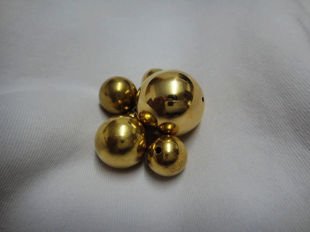6/8/10/12/14/16/18/20/22mm polished brass beads/ brass hollow sphere/ copper hollow balls 2