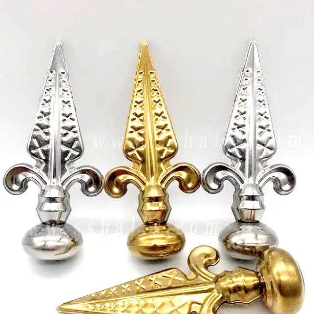 Mirror Polish Stainless Steel Decorative Spear Head for Fencing Design 1
