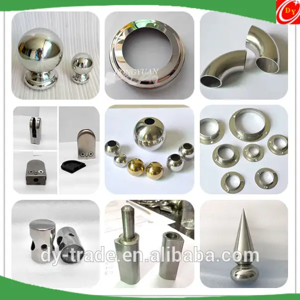 Stainless Steel Stair Fittings , Stainless Steel 304 Outdoor Stair Rail Fittings 1