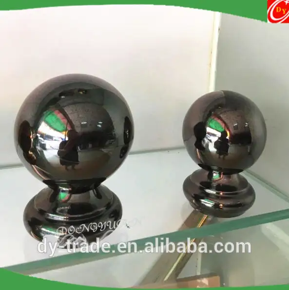Mirror Black Stainless Steel Handrail Balls for Railing 1