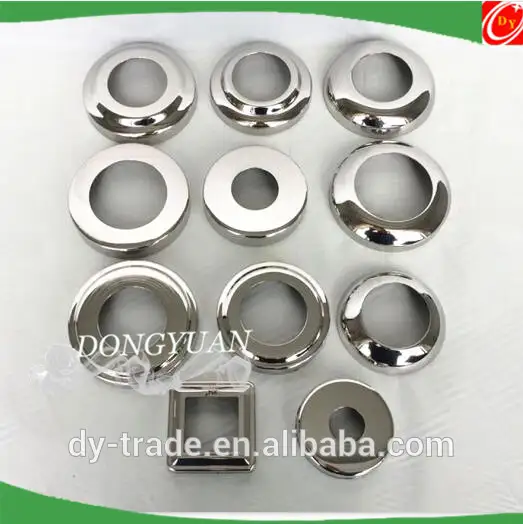 inox flange cover for handrail fittings,stainless steel down cover 1