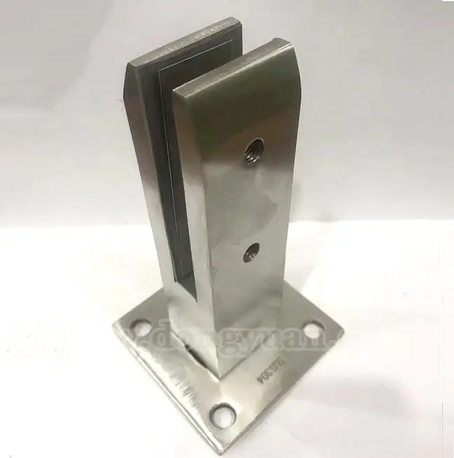 12mm Stainless Steel Spigot Glass Clamps for Clear Toughened Frameless Glass 1