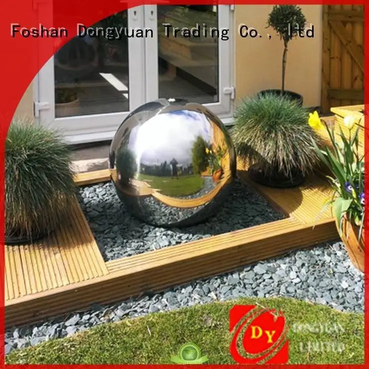 Quality steel gazing balls DONGYUAN Brand decoration hollow steel balls 1