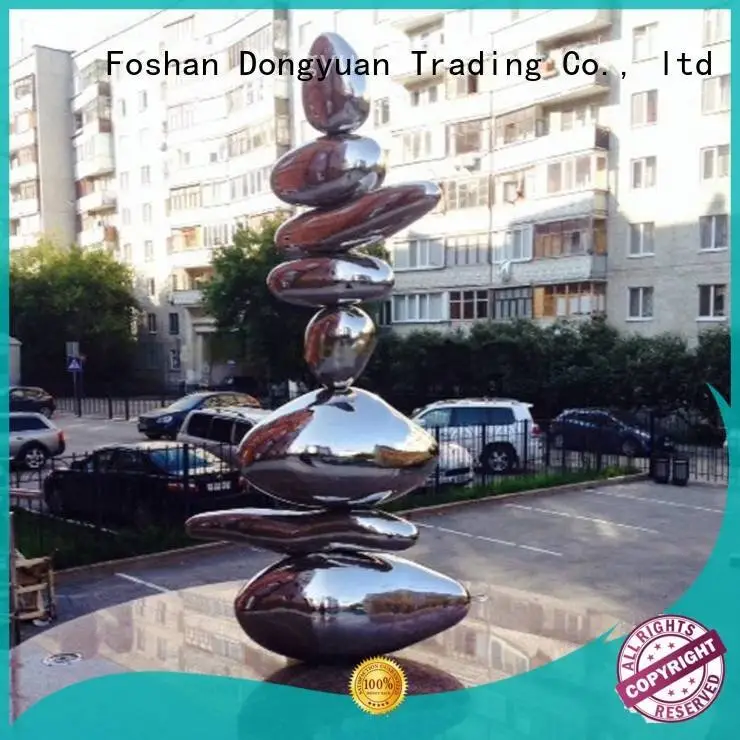 balls champagne dolphin DONGYUAN metal tree sculpture 1