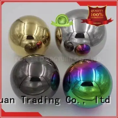 DONGYUAN 2 inch stainless steel balls volleyball rainbow metal 1