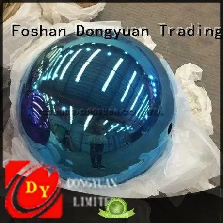 DONGYUAN Brand drilled 2 inch stainless steel balls matt football 1