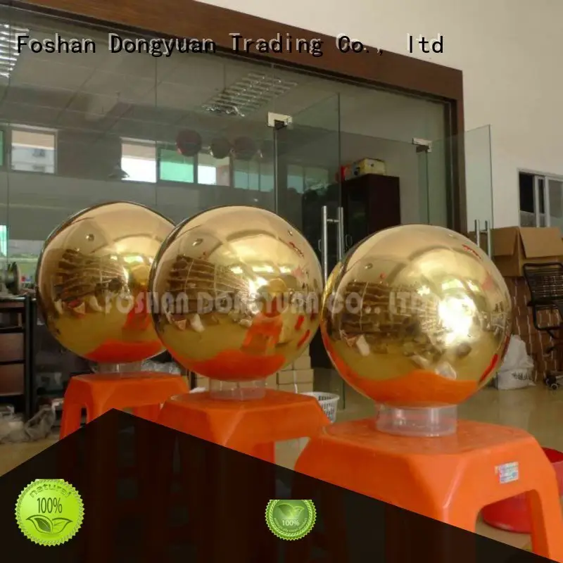 hollow metal balls hemispheres beads mirror holes solid DONGYUAN 1