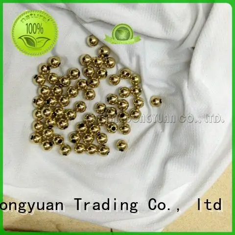 hollow metal balls hemispheres copper brushed OEM small brass beads DONGYUAN 1