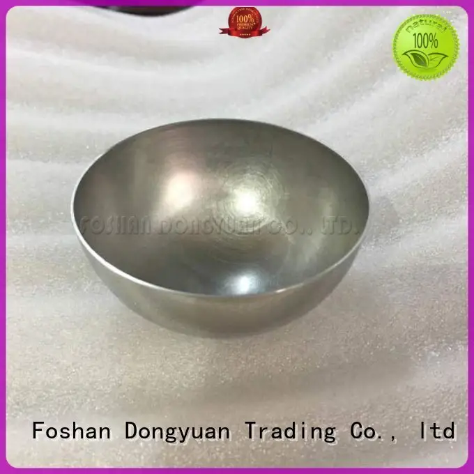 large steel hemisphere raw half bath plated 1