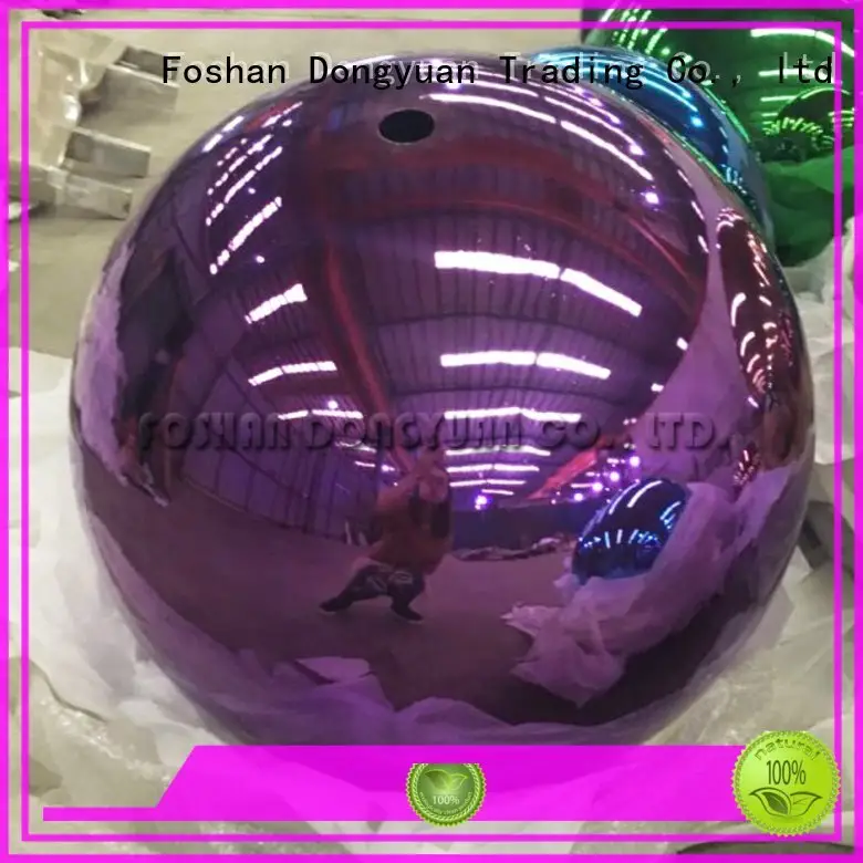 Hot 2 inch stainless steel balls smooth big metal ball rainbow DONGYUAN 1
