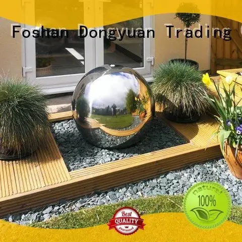 steel gazing balls convex hollow steel balls outside DONGYUAN 1