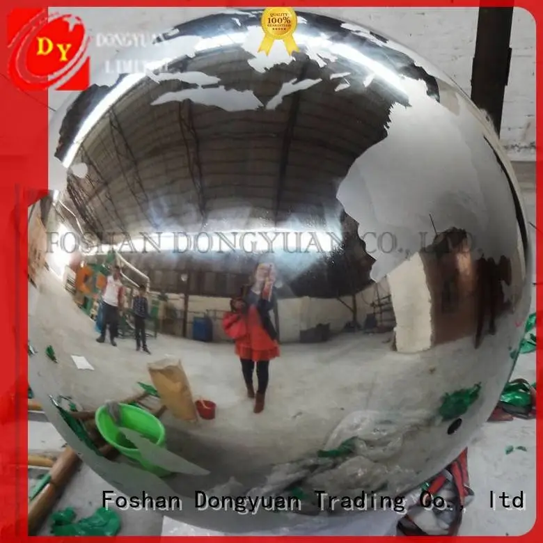 DONGYUAN Brand stainless globe threaded spun aluminum ballsphere 1