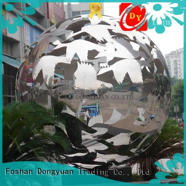 fountain soccer indoor large metal yard sculptures DONGYUAN 1