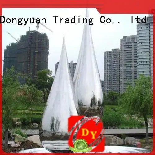 DONGYUAN laser stone metal tree sculpture polished sculpture 1