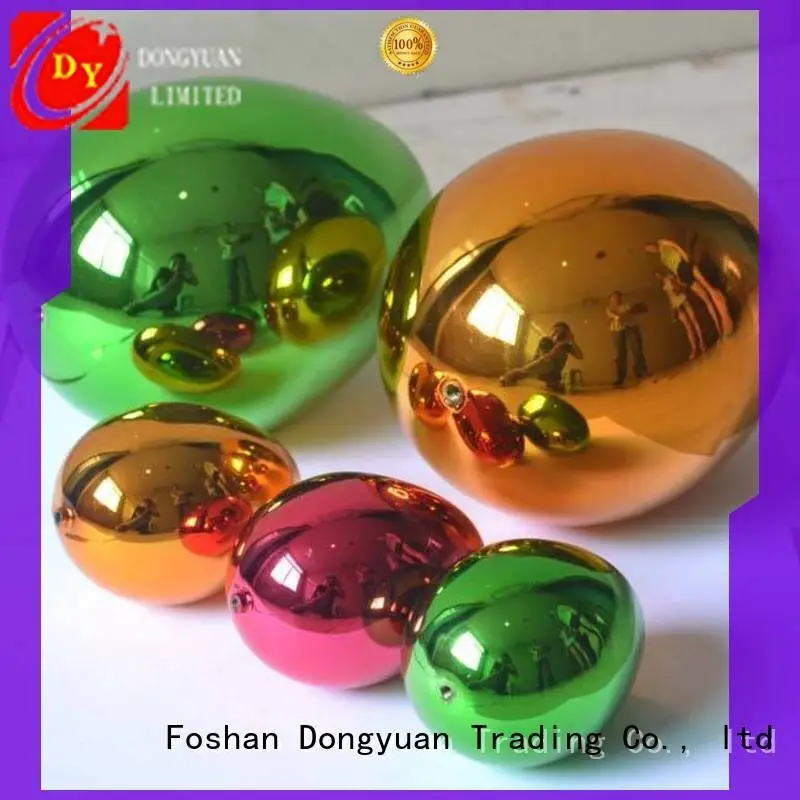 DONGYUAN 2 inch stainless steel balls globe hole sphere sculpture 1