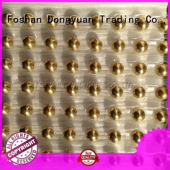 DONGYUAN Brand soild inch small brass beads hemispheres hemisphere 1