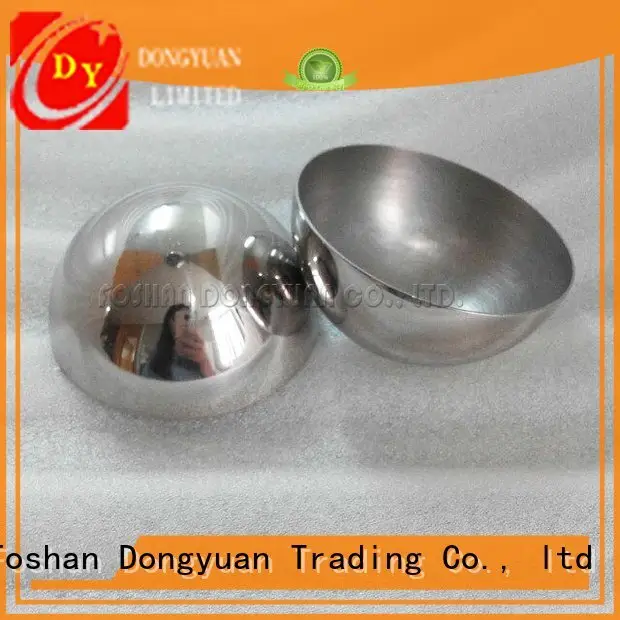 raw stainless shiny bomb DONGYUAN large steel hemisphere 1