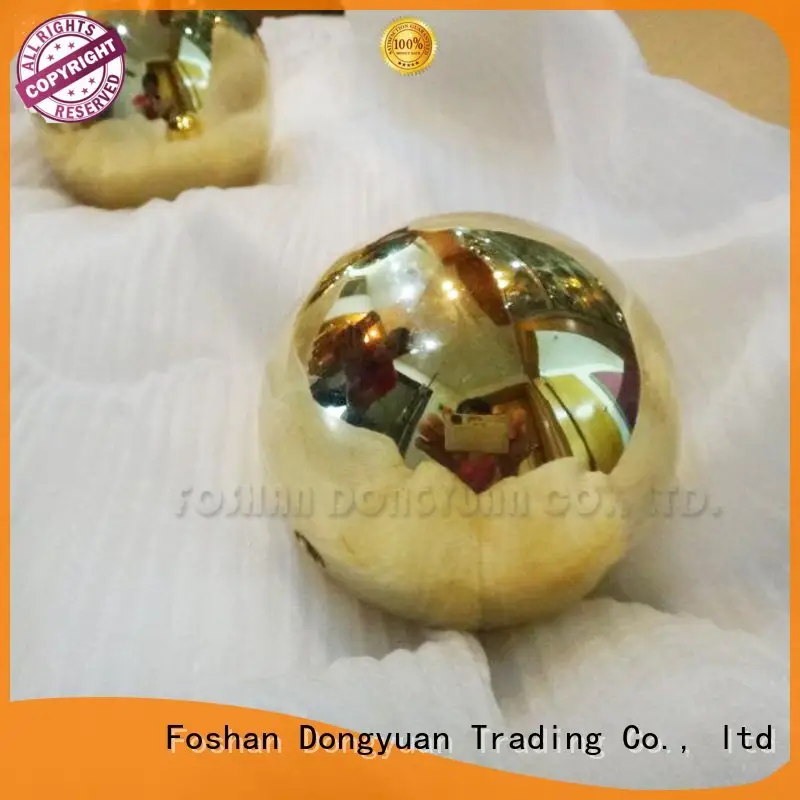 DONGYUAN brushed steel small brass beads spheres holes 1