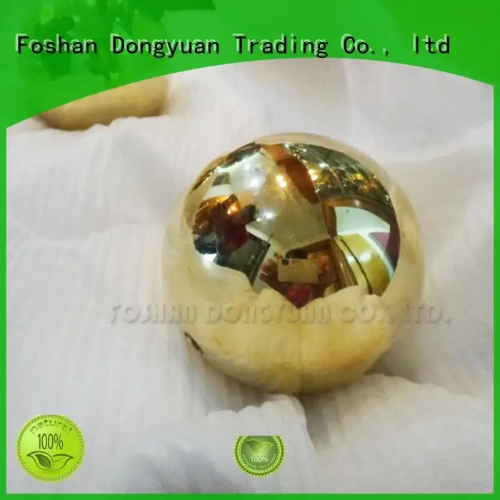 brushed brass large hemispheres DONGYUAN small brass beads 1