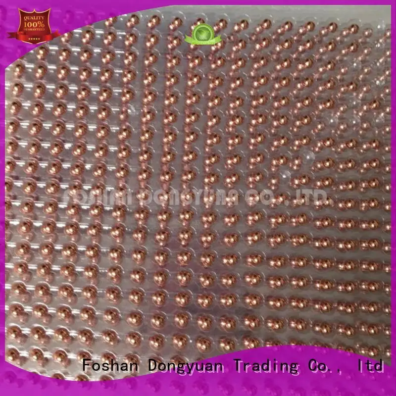 DONGYUAN hemispheres small brass beads polished inch 1