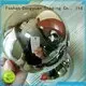 large steel hemisphere painted rainbow mold making 1
