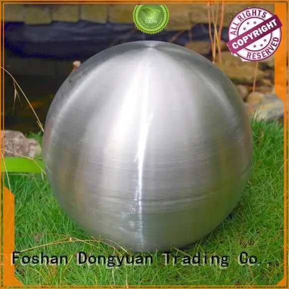 Custom brushed large spun aluminum DONGYUAN fountain 1
