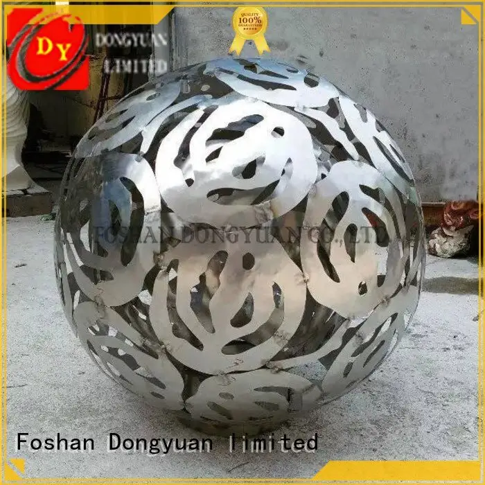 map balls pattern brushed metal tree sculpture DONGYUAN 1