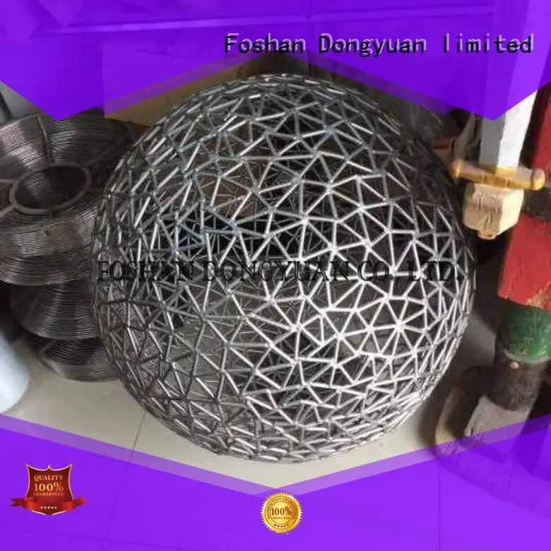 balls polished drop metal tree sculpture hollow DONGYUAN 1