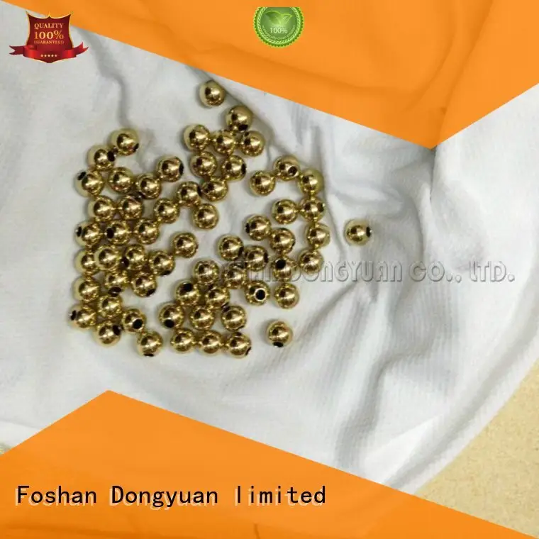 Custom seamless brushed small brass beads DONGYUAN hemispheres 1