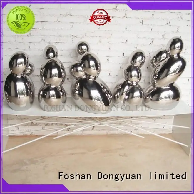 wood and metal sculpture abtract for square DONGYUAN 1