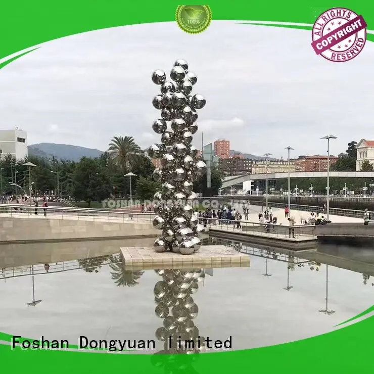 Large Outdoor Stainless Steel Sculpture of Balls 1