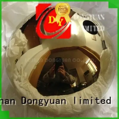 200mm Gold Plated Mirror Stainless Steel Hemisphere with Two Holes 1