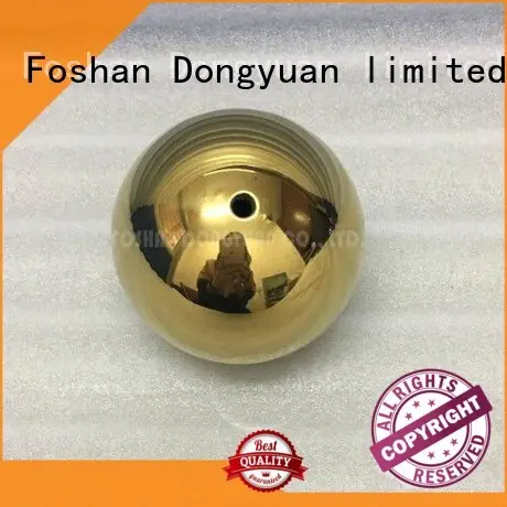 3 Inch Gold Plated Mirror Stainless Steel Hollow Ball with M4 Screw/Thread 1