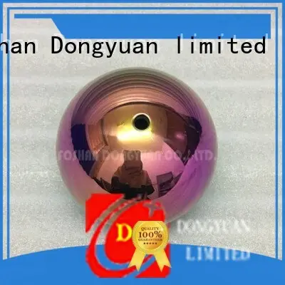 3 Inch Mirror Rainbow Stainless Steel Hollow Ball with M4 Screw/Thread 1