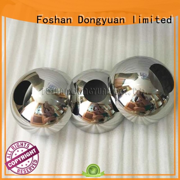 4 Inch Mirror Finished Stainless Steel Hemispheres with Hole 1