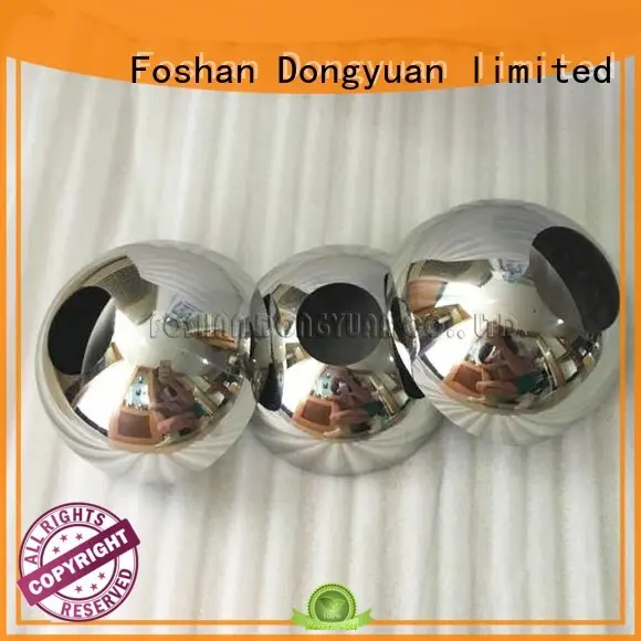 4 Inch Mirror Finished Stainless Steel Hemispheres with Hole 1