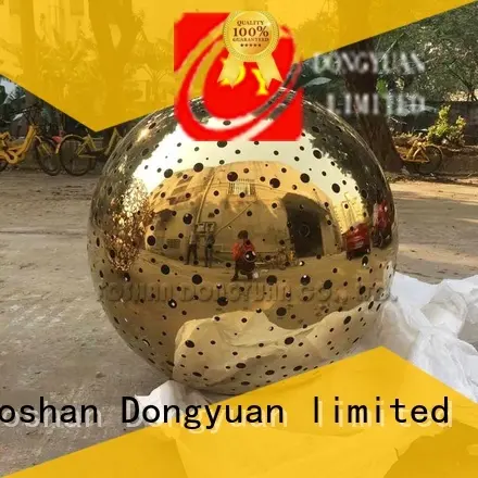 800mm Laser Cut Golden Stainless Steel Ball 1