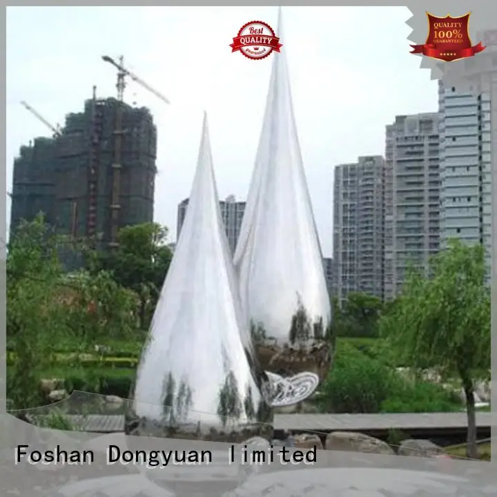DONGYUAN brush recycled metal art with good price for plaza 1