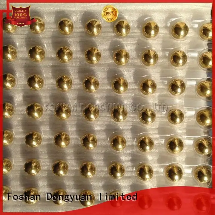 DONGYUAN solid large hole brass beads factory price for plaza 1
