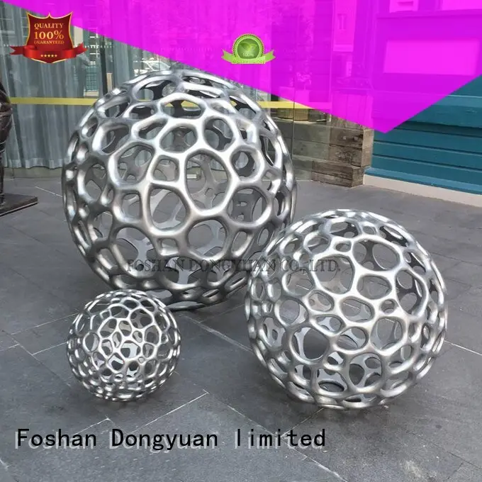 DONGYUAN polished metal flower sculpture manufacturer for outdoor 1