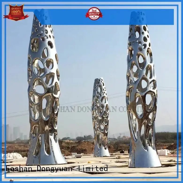 DONGYUAN soccer metal giraffe garden sculpture company for park 1
