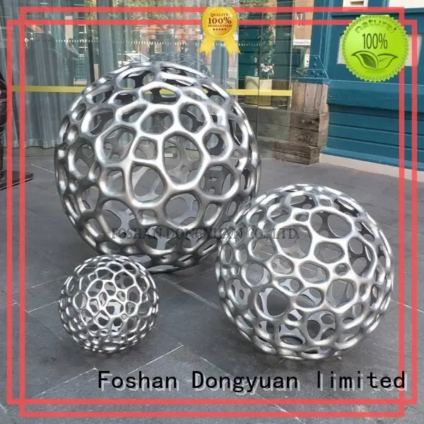 Wholesale outdoor metal sculptures animals ball factory for square 1