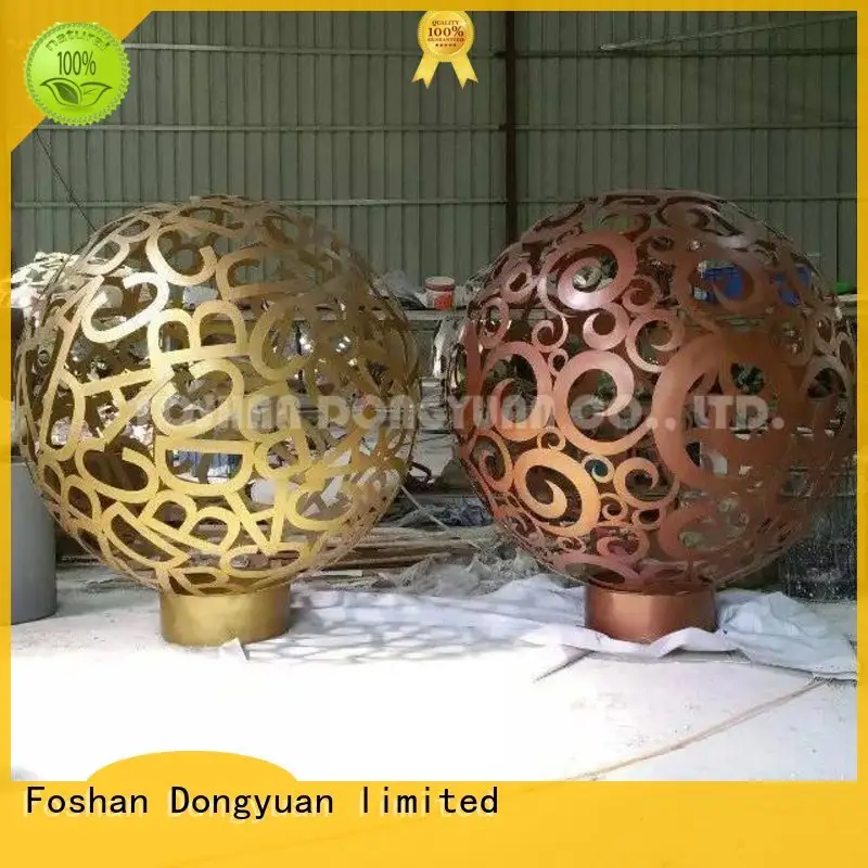 DONGYUAN globe metal tree sculpture company for park 1