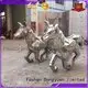 Custom outdoor metal sculptures animals golden suppliers for square 1
