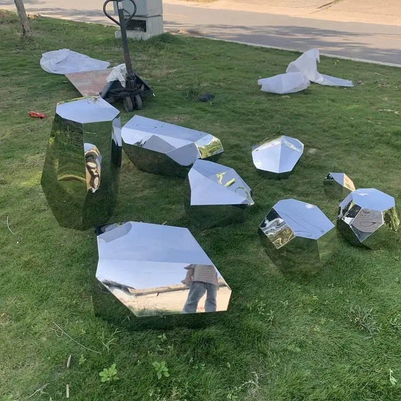 SS304 Stainless Steel Chair Sculpture/Steel Metal Innovation 1