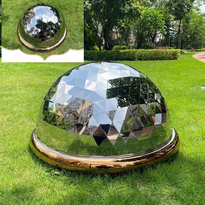 800MM Polished Stainless Steel Wall Decoration for Office 1