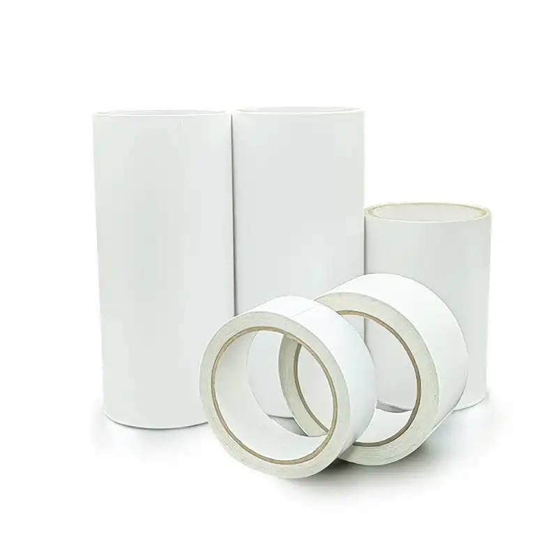 Nonwoven hot melt self adhesive paper roll thin industrial double sided tissue tape ﻿ 1