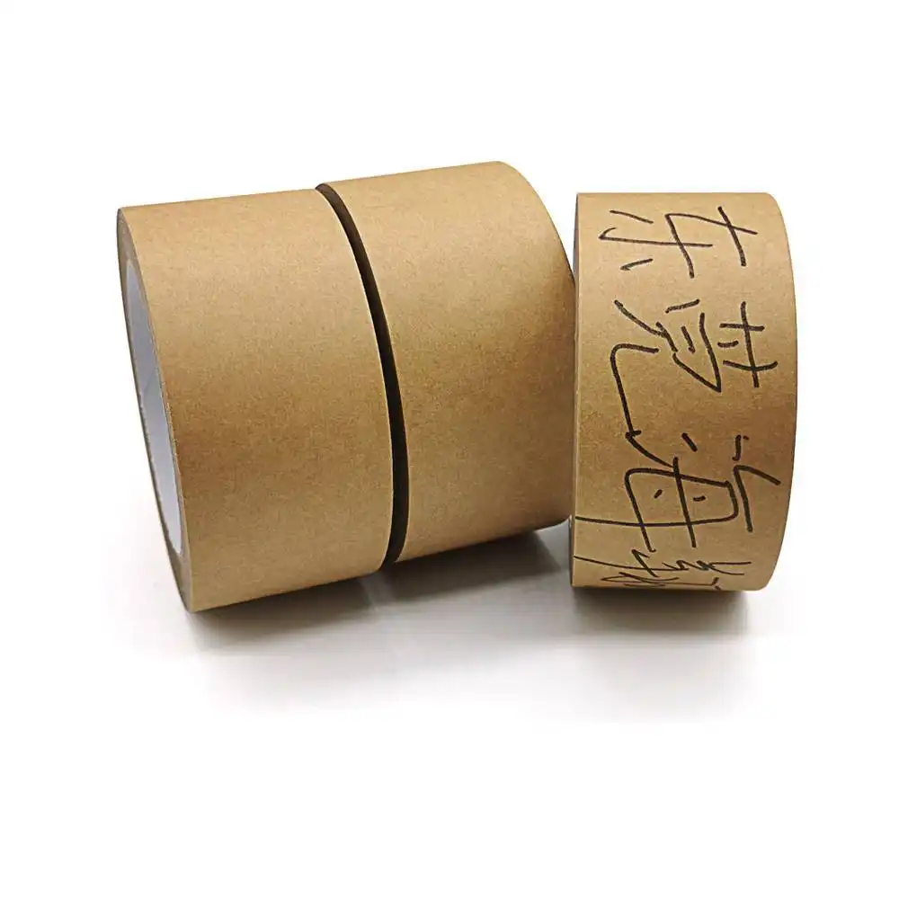 Eco- Friendly Writable Kraft Paper Tape Self Adhesive Tape For Mark Sealing 1