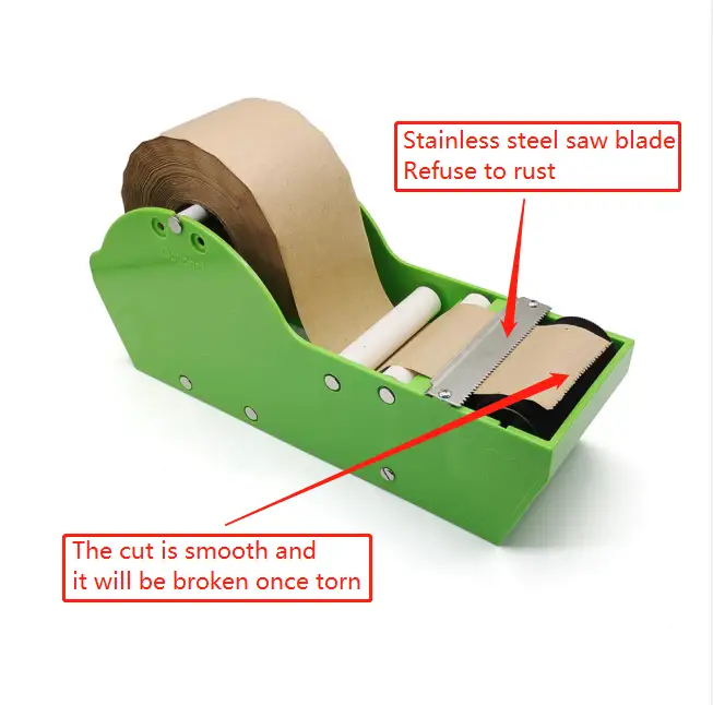 Water activated kraft paper tape cut machine wet water adhesive tape dispenser 1